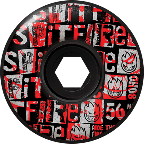 SPITFIRE 80HD RANSOM RADIAL FULL 56MM BLK WHEELS SET