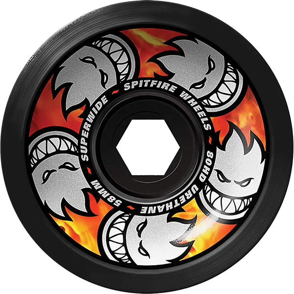 SPITFIRE 80HD SUPERWIDE 58mm MULTIBALL BLACK WHEELS SET