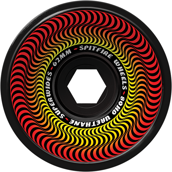 SPITFIRE 80HD SUPERWIDE 62mm BLACK WHEELS SET