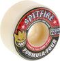 SPITFIRE FORMULA 4 101d CONICAL FULL 54mm WHT W/RED Skateboard Wheels set
