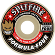 SPITFIRE F4 101a CONICAL FULL 58mm WHT W/RED WHEELS SET