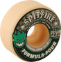 SPITFIRE FORMULA 4 101a CONICAL 54mm WHT W/GRN & BLK Wheels Set