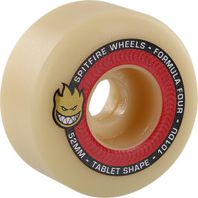 SPITFIRE F4 101a TABLET 52mm NAT/RED WHEELS SET