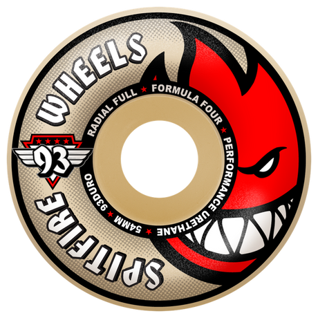 SPITFIRE F4 93A RAD FULL 54MM NAT WHEELS SET