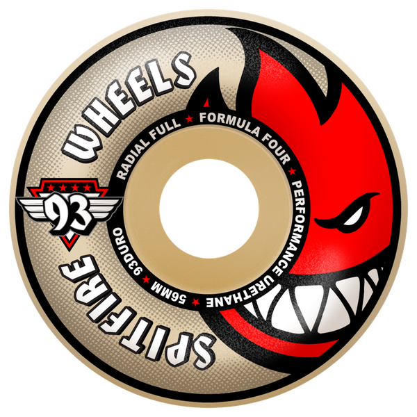 SPITFIRE F4 93A RAD FULL 56MM NAT WHEELS SET