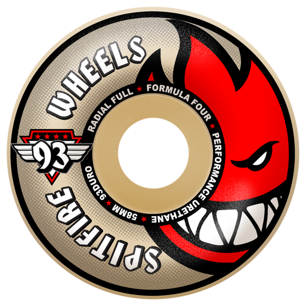 SPITFIRE F4 93A RAD FULL 58MM NAT WHEELS SET