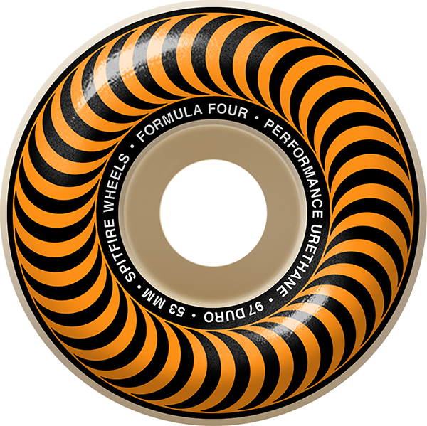 SPITFIRE F4 97a CLASSIC 53mm NAT W/ORG WHEELS SET