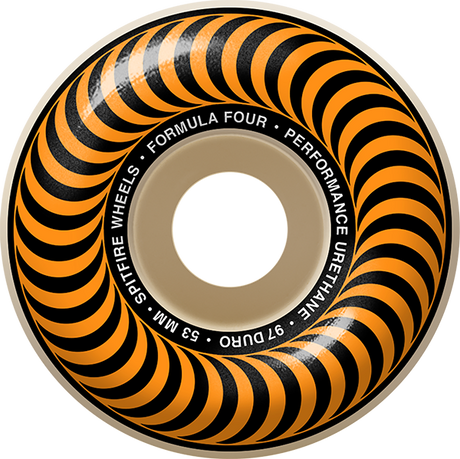 SPITFIRE F4 97a CLASSIC 53mm NAT W/ORG WHEELS SET