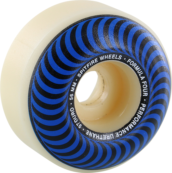 SPITFIRE F4 97a CLASSIC 56mm NAT W/BLU WHEELS SET