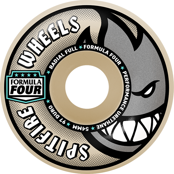 SPITFIRE F4 97a RADIAL FULL 54mm NATURAL WHEELS SET