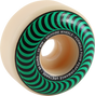 SPITFIRE F4 99a CLASSIC SWIRL 52mm WHT W/GREEN WHEELS SET