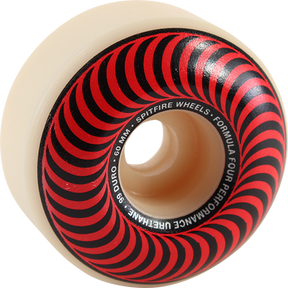 SPITFIRE F4 99a CLASSIC SWIRL 60mm WHT W/RED/BRONZE WHEELS SET