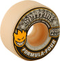 SPITFIRE FORMULA 4 99a CONICAL 54mm WHT W/YEL & BLK Wheels Set