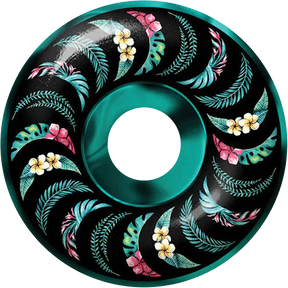 SPITFIRE F4 99A CLASSIC 56MM FLORAL CLASSIC TEAL/BLK SWL WHEELS SET