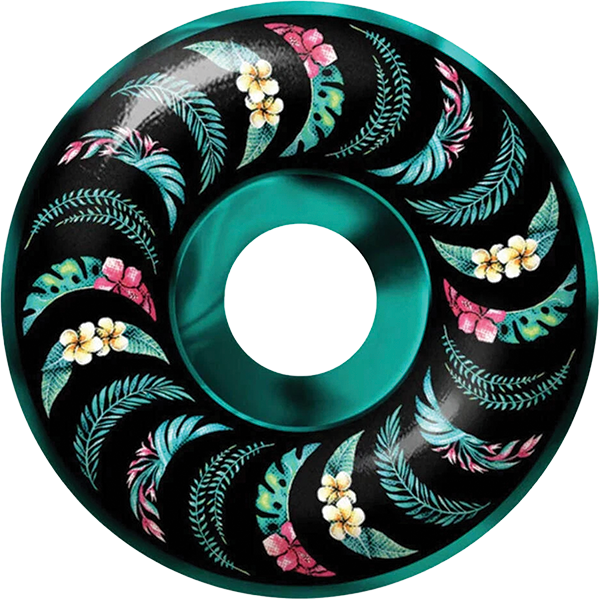 SPITFIRE F4 99A CLASSIC 56MM FLORAL CLASSIC TEAL/BLK SWL WHEELS SET