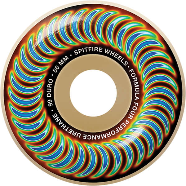SPITFIRE F4 99A CLASSIC RADIOACTIVE 56MM NATURAL WHEELS SET WHEELS SET