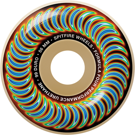 SPITFIRE F4 99A CLASSIC RADIOACTIVE 56MM NATURAL WHEELS SET WHEELS SET