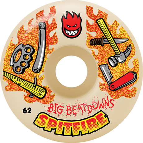 SPITFIRE F4 99A CLASSICS BIG BEATDOWN 62MM NAT WHEELS SET