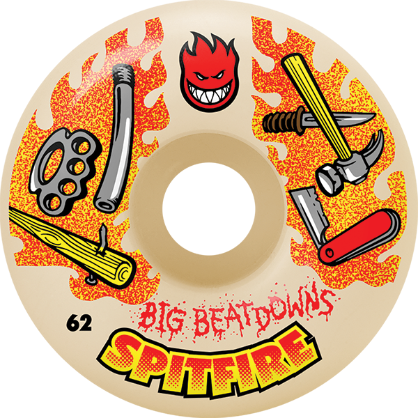 SPITFIRE F4 99A CLASSICS BIG BEATDOWN 62MM NAT WHEELS SET