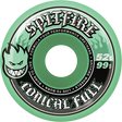 SPITFIRE F4 99A CONICAL FULL 52MM TEAL WHEELS SET