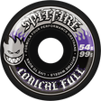 SPITFIRE F4 99A CONICAL FULL 54MM BLK W/SIL/PUR WHEELS SET