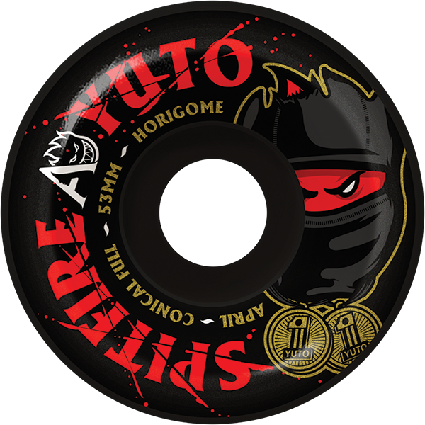 SPITFIRE F4 99A APRIL HORIGOME CONICAL FULL 53MM BLK WHEELS SET