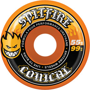 SPITFIRE F4 99A CONICAL 55MM ORG WHEELS SET