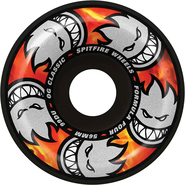 SPITFIRE F4 99A OG CLASSIC 56MM MULTIBALL BLK WHEELS SET