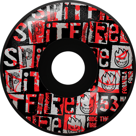 SPITFIRE F4 99A RADIAL 53MM RANSOM BLACK WHEELS SET