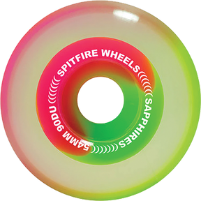 SPITFIRE SAPPHIRE 90DU CRUISER 54MM PINK/GREEN WHEELS SET