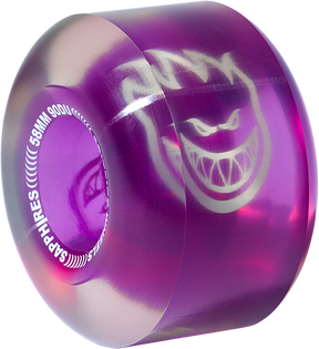 SPITFIRE SAPPHIRE 90DU CRUISER 58MM CLR/PURPLE WHEELS SET