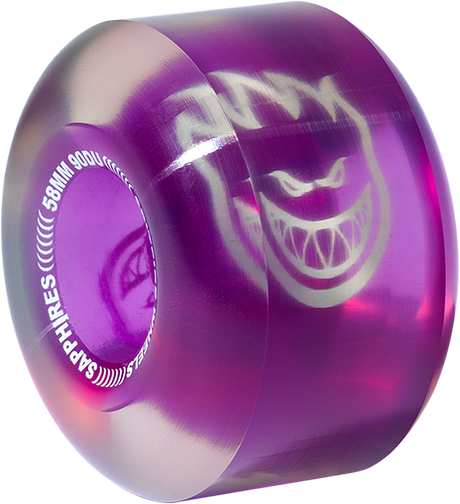 SPITFIRE SAPPHIRE 90DU CRUISER 58MM CLR/PURPLE WHEELS SET