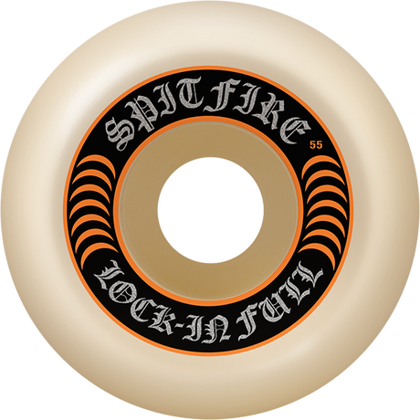 SPITFIRE F4 99A LOCK-IN FULL 55MM NAT/ORG WHEELS SET