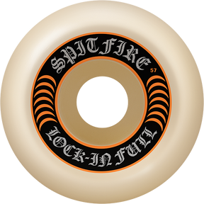 SPITFIRE F4 99A LOCK-IN FULL 57MM NAT/ORG WHEELS SET