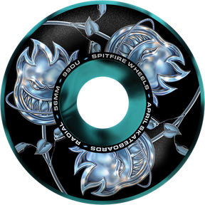 SPITFIRE F4 99A APRIL BGHD ROSE RADIAL 56MM BLK BLU SWL WHEELS SET