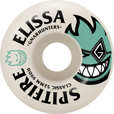 SPITFIRE STEAMER CLASSIC 99A GNARHUNTERS 52MM WHT WHEELS SET