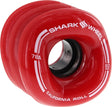 SHARK CALIFORNIA ROLL 60mm 78a RED set of 4 wheels