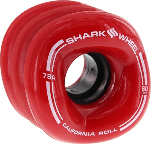 SHARK CALIFORNIA ROLL 60mm 78a RED set of 4 wheels