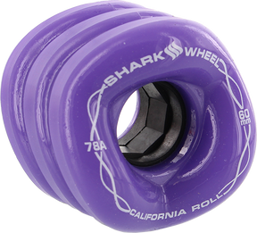 SHARK CALIFORNIA ROLL 60mm 78a SOLID PURPLE WHEELS SET