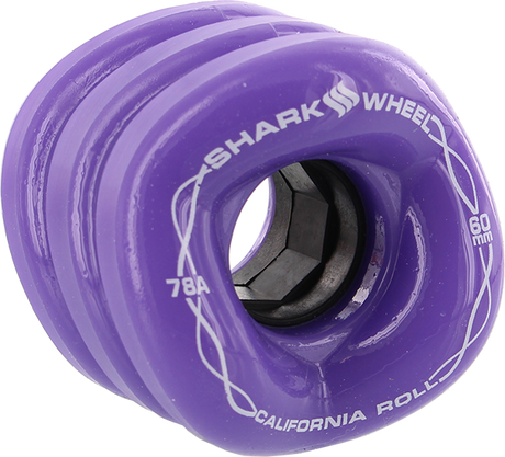 SHARK CALIFORNIA ROLL 60mm 78a SOLID PURPLE WHEELS SET