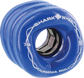 SHARK CALIFORNIA ROLL 60mm 78a IBIZA BLUE WHEELS SET
