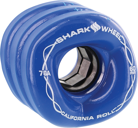 SHARK CALIFORNIA ROLL 60mm 78a IBIZA BLUE WHEELS SET