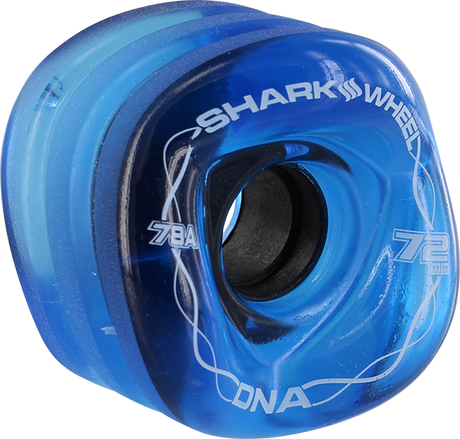 SHARK DNA 72mm 78a TRANS.SAPPHIRE WHEELS SET