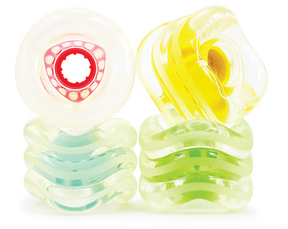 SHARK DNA 72mm 78a CLEAR/MULTICOLOR WHEELS SET