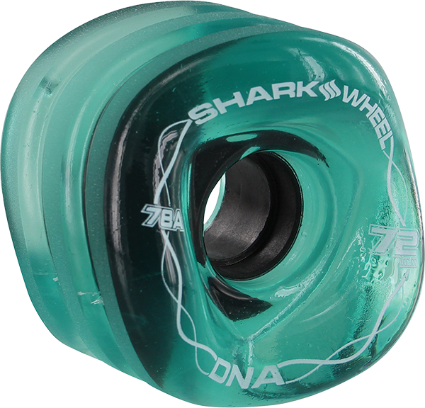 SHARK DNA 72mm 78a TRANS.EMERALD WHEELS SET