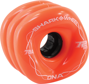 SHARK DNA 72mm 78a SOLID ORG/BLK WHEELS SET