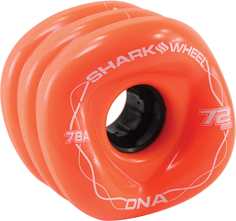 SHARK DNA 72mm 78a SOLID ORG/BLK WHEELS SET