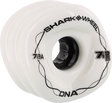 SHARK DNA 72mm 78a SOLID WHITE/BLK WHEELS SET