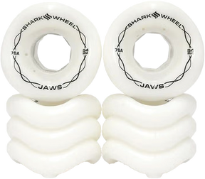 SHARK JAWS 54mm 78a WHITE WHEELS SET