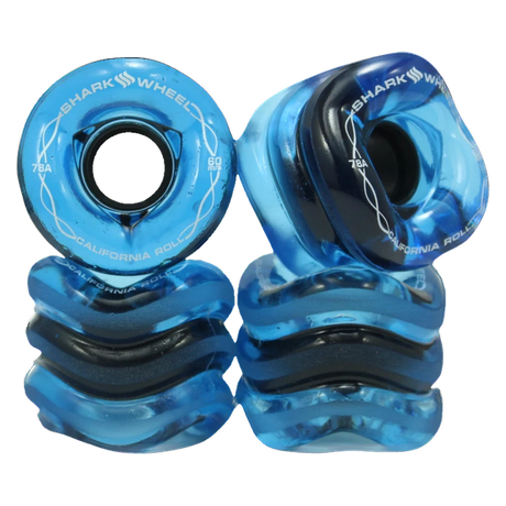 SHARK HIDECOMPLY CALIF.ROLL 60MM 78A SAPPHIRE WHEELS SET